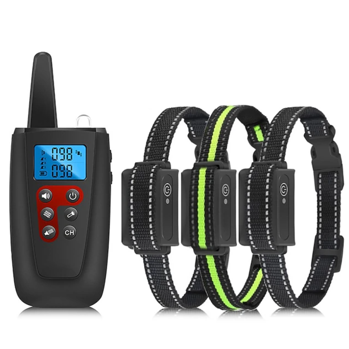 No Shock Collar de Adiestramiento para Perros 3300ft Alcance Bip Vibrador Entrenador de Mascotas IPX7 Impermeable Recargable Collar de Adiestramiento de Mascotas sin púas Sonido y Vibración Collar