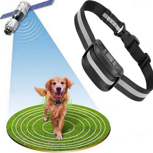 Collar Inalámbrico para Perros GPS Sistema de Contención para Perros Fácil Instalación Sólo para uso en exteriores Impermeable Recargable