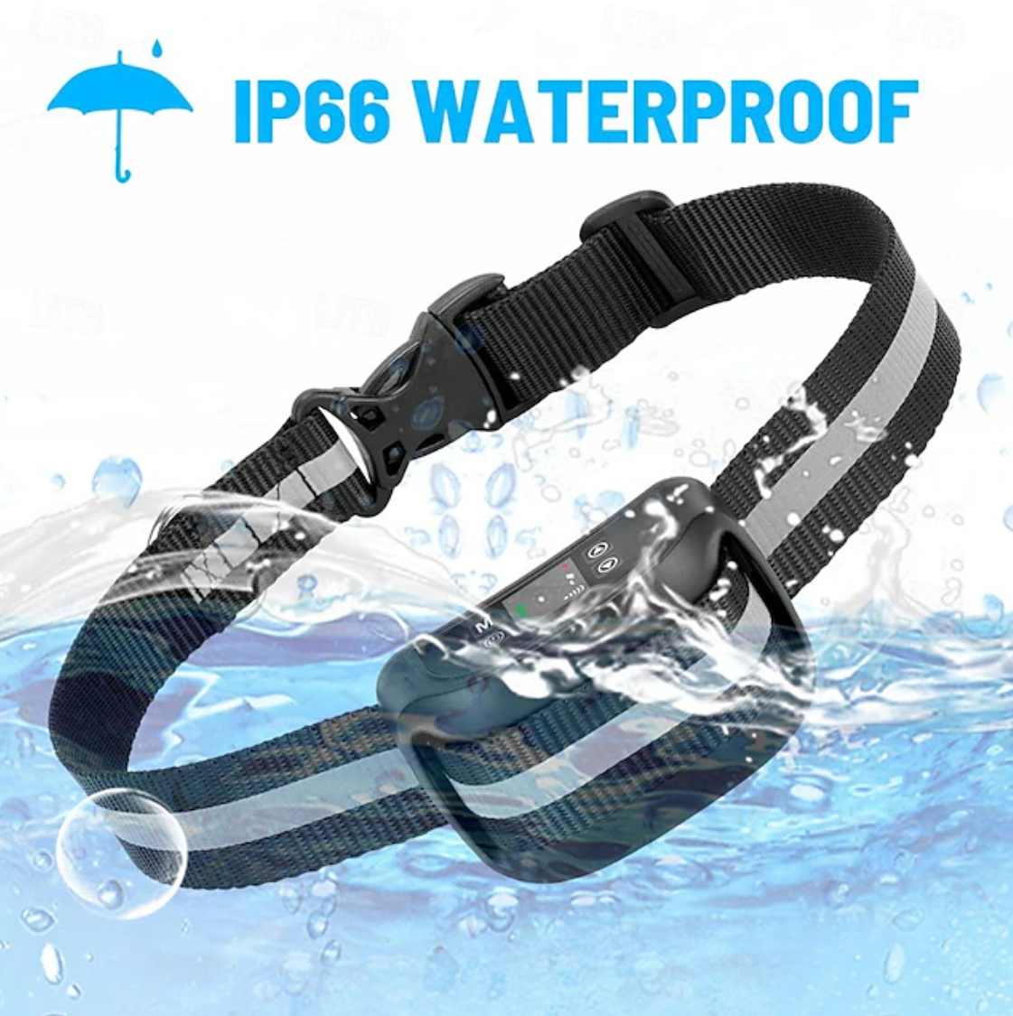 Collar Inalámbrico para Perros GPS Sistema de Contención para Perros Fácil Instalación Sólo para uso en exteriores Impermeable Recargable