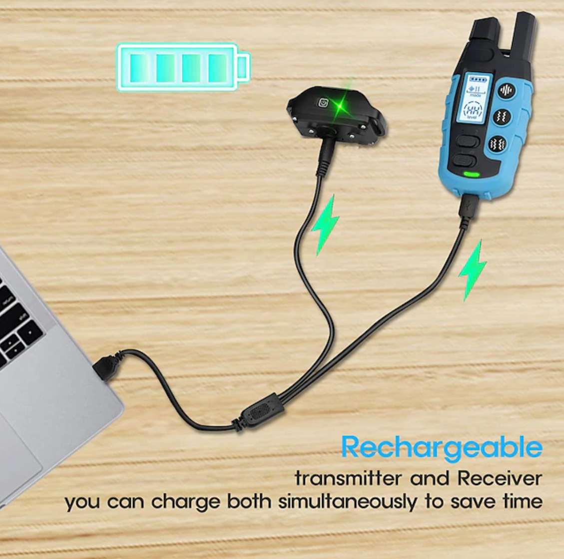 3300Ft Remoto No Shock Pet Dog Training Collar Recargable IPX7 Impermeable E Collar Beep Vibración Human Dog Trainer