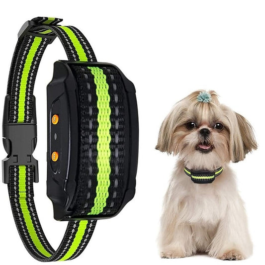 Collar Antiladridos Recargable Collar Antiladridos Bip Shock Dispositivo de Adiestramiento para Perros con 7 Niveles de Sensibilidad Ajustables