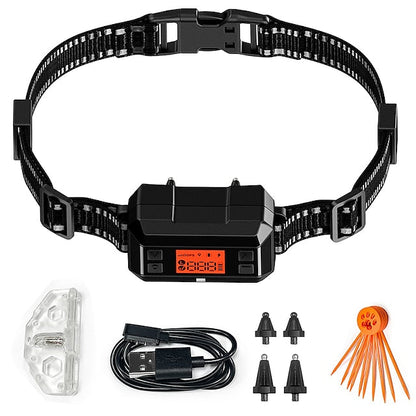 Sistema de Contención para Mascotas Valla Inalámbrica GPS para PerrosValla Eléctrica para PerrosAlcance 33-999 Yarda Fuerza de Advertencia Ajustable Recargable Inofensivo y Adecuado para Todos los Perros(¡Nuevo Modelo para 2025!)