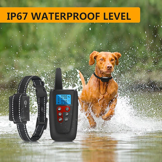 No Shock Collar de Adiestramiento para Perros 3300ft Alcance Bip Vibrador Entrenador de Mascotas IPX7 Impermeable Recargable Collar de Adiestramiento de Mascotas sin púas Sonido y Vibración Collar